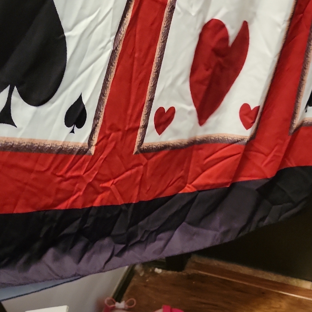 Queen Of Hearts Black/Red Playing Card Dress/Costume NWOT. 2X Halloween - Picture 7 of 8